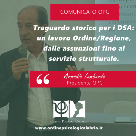 OPC DSA Regione Calabria 2024
